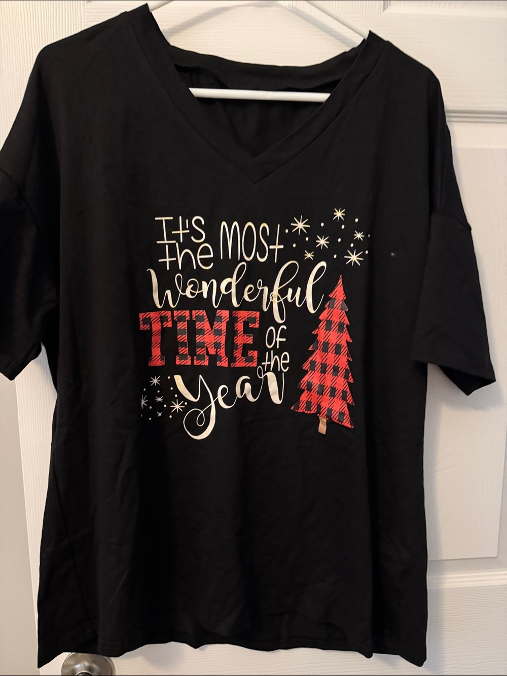 Black "It's the Most Wonderful Time of the Year" Holiday Tee